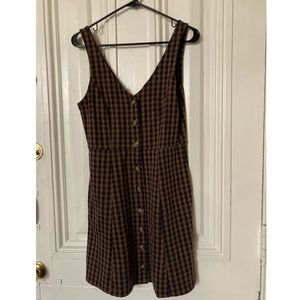 AE // V-Neck Plaid Dress // Size S